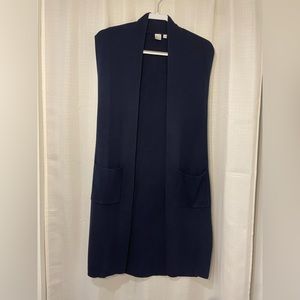 SLEEVELESS TWIK CARDIGAN